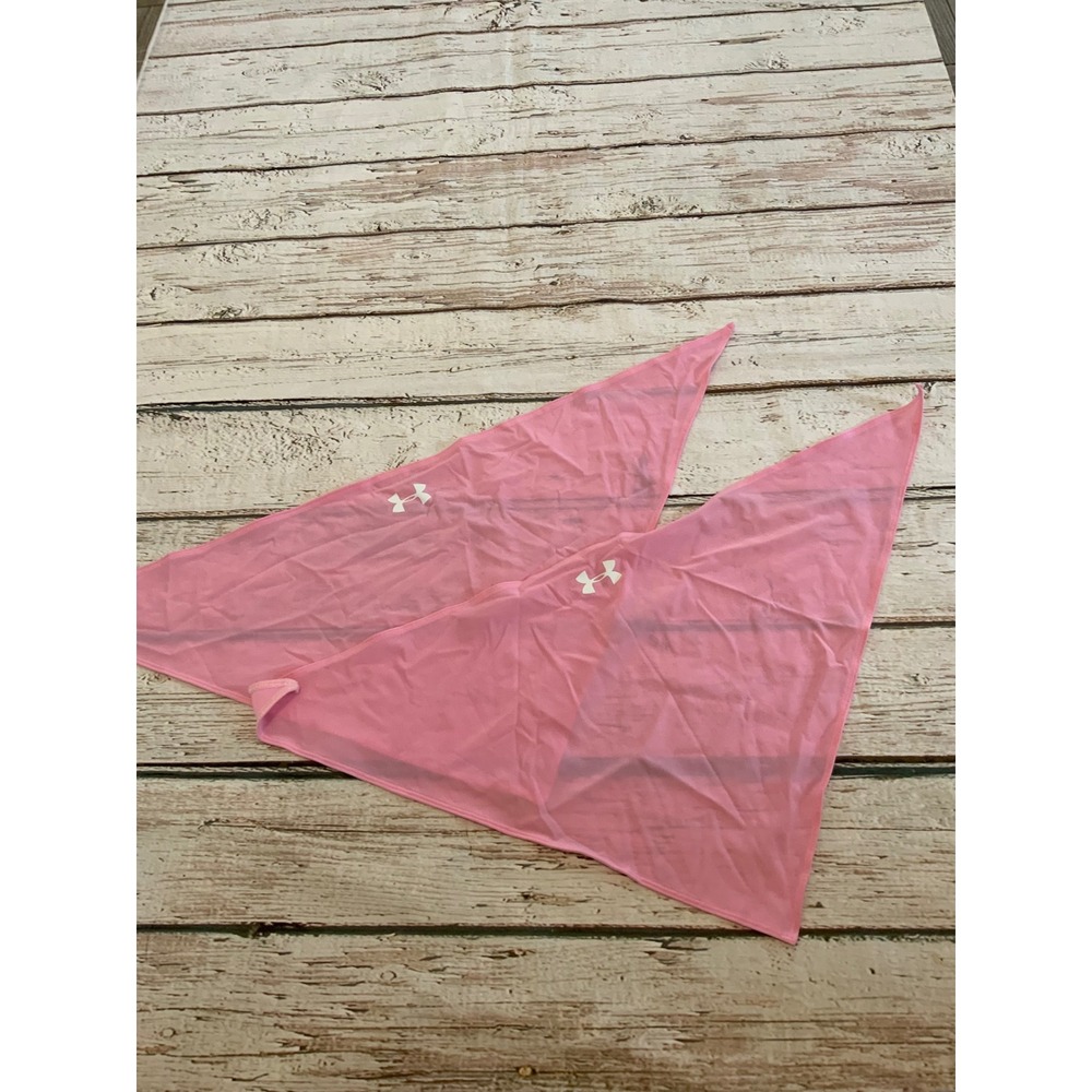 Under Armour Pink Performance Bandana HeatGear Triangle Headwrap Set of 2